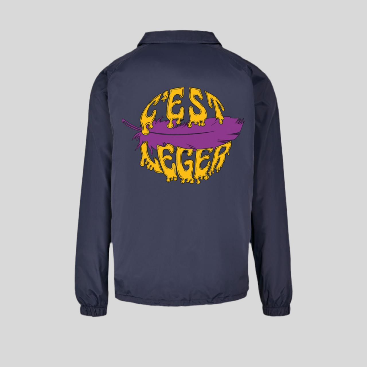 Coach Jacket C’est Léger - Purple Feather - Blue Navy